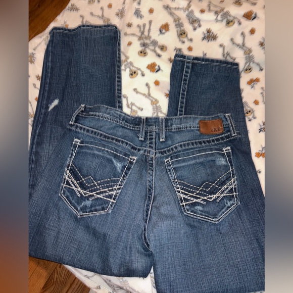 Dark Blue Jeans - Classic Stretch Denim - Picture 5 of 5